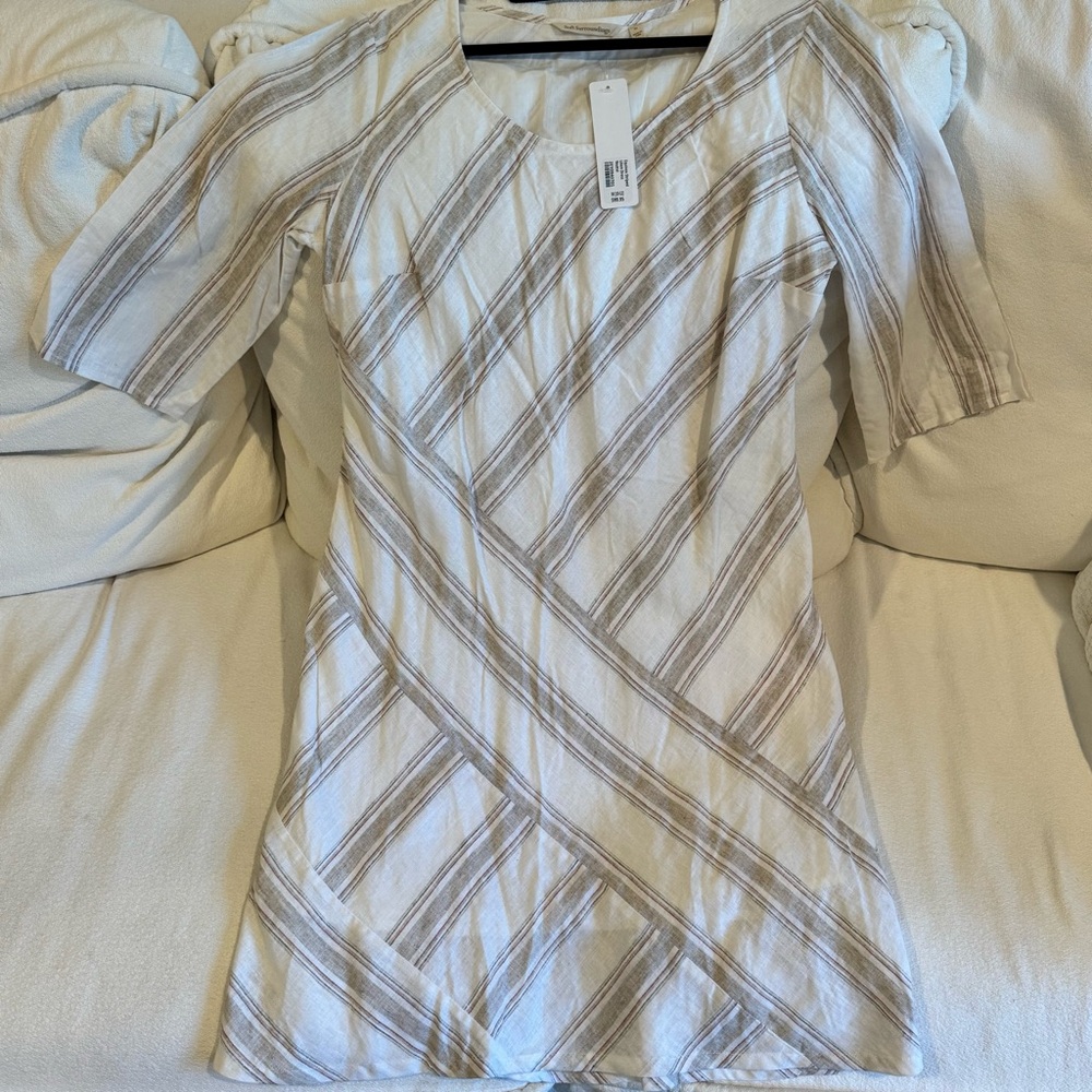 NWT Striped Linen Dress size M
